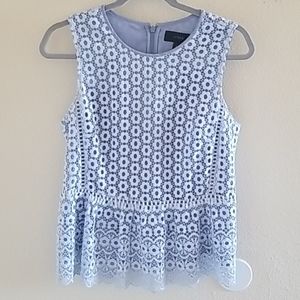 Floral lace top with peplum